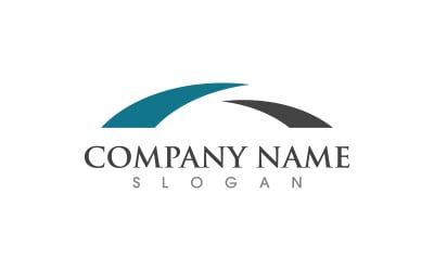 Bridge icon concept illustration Logo design template v.2