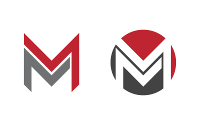 M Letter Logo business icon vector design illustration template v.14