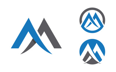 M Letter Logo business icon vector design illustration template v.1