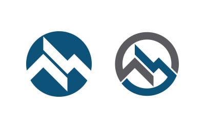M Letter Logo business icon vector design illustration template v.23