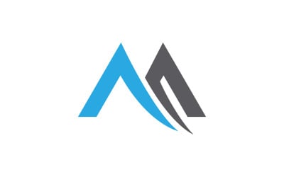 M Letter Logo business icon vector design illustration template v.2