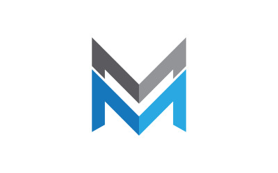 M Letter Logo business icon vector design illustration template v.4