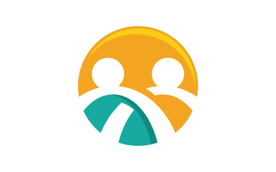 People care community network and social logo design v.11