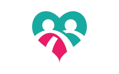 People care community network and social logo design v.12