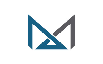 Шаблон векторного дизайна логотипа M Letter v.21