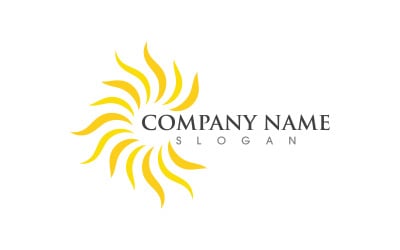 Sun concept Vector illustration Icon Logo Template design v.11
