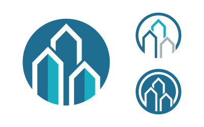 Szablon projektu logo dla firmy Building Property and Construction v.5