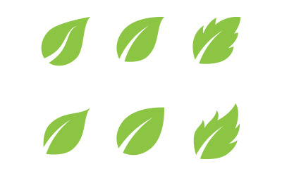 Szablon projektu logo koncepcji zdrowego życia z liściem v.15
