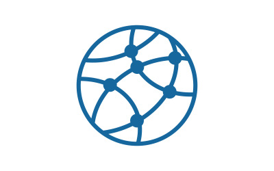 Wire World Logo Template vector icon illustration v.6