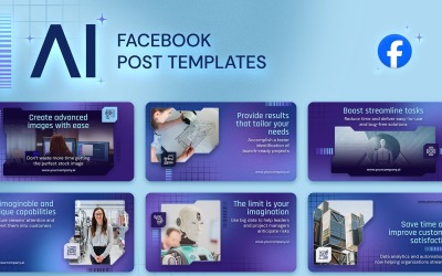AI Facebook-bannermallar