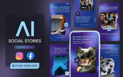 AI Social Media Story Mallar