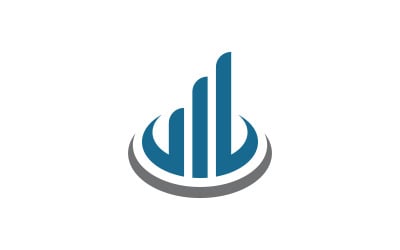 Business investment Finance icon Logo design v.1