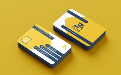 Modèle de carte de visite d&amp;#39;entreprise moderne – Parfait pour les entreprises et les cadres