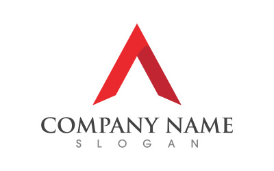 Modern A Letter Concept Logo Business design Template v.1