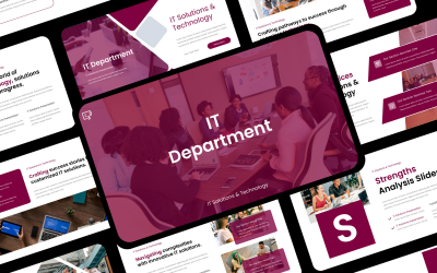 Presentación de Powerpoint sobre soluciones y tecnología de TI