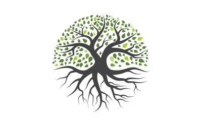Tree icon illustration design template v.3