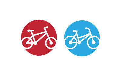 Bike sport icon logo vector illustration design template v.5