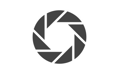 Camera Lens focus icon vector illustration design template v.10