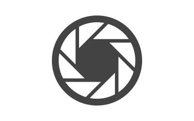 Camera Lens focus icon vector illustration design template v.8