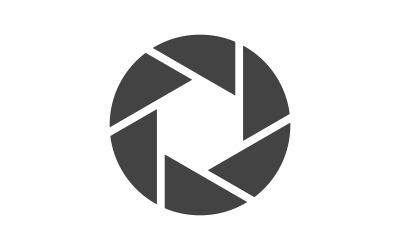 Camera Lens focus icon vector illustration design template v.9