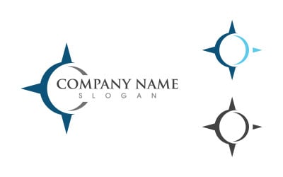 Compass icon vector illustration design template v.1