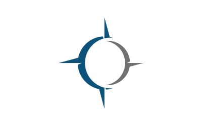 Compass icon vector illustration design template v.2