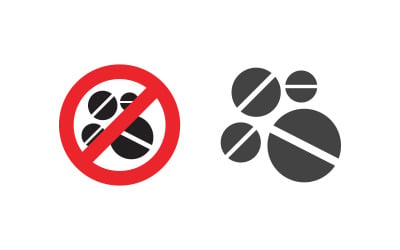 Medical Drug Vector icon Illustration design template v.1