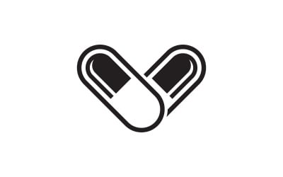 Medical Drug Vector icon Illustration design template v.4