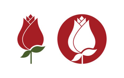 Rose Beauty Logo Template vector icon illustration v.2