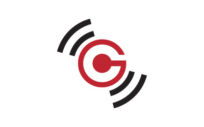Speaker Onde sonore Logo vettoriale Illustrazione Design v.7