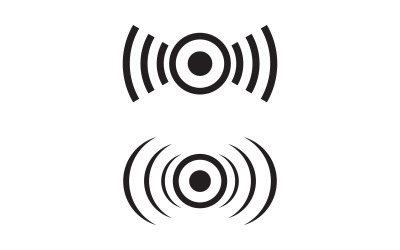 Speaker Sound waves vector logo illustration design v.2