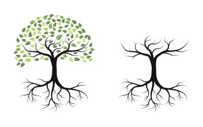 Tree icon illustration design template v.11