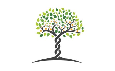 Tree icon illustration design template v.15