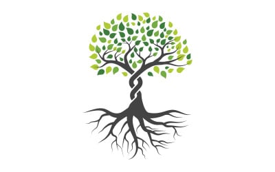 Tree icon illustration design template v.16