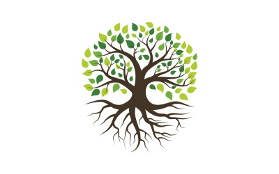 Tree icon illustration design template v.18