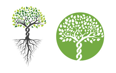 Tree icon illustration design template v.21