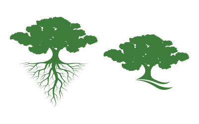 Tree icon illustration design template v.24