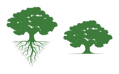 Tree icon illustration design template v.25