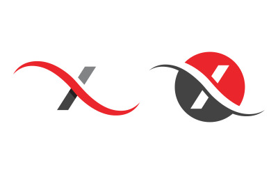 X Letter Business Logo Template icon illustration design v.1
