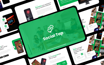 Sociální - AI &amp;amp; SAAS softwarová prezentace