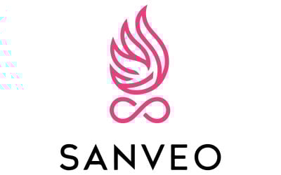 Un logotipo para la marca de moda con pluma de fénix.