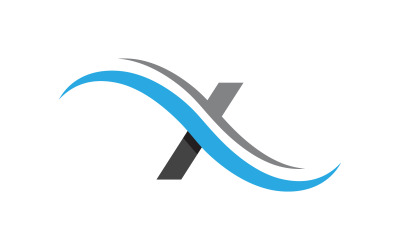 X Letter Business Logo Template icon illustration design v.2
