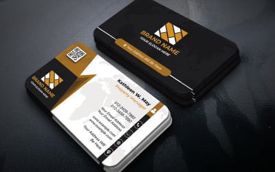 Black and Gold Luxury Business Card Template PSD for Premium Brands and High-End Professionals