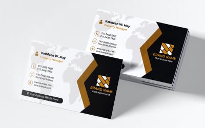 Corporate Red Business Card Template PSD for Business Branding and Professional Identity Design
