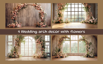 Decorazione dell&amp;#39;arco nuziale con fiori