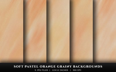 Weiche pastellfarbene orangefarbene körnige Texturhintergründe