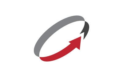 Arrow business fast growth icon illustration design v.7