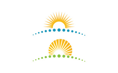 Sun Energy concept Vector illustration Icon Logo Template v.7