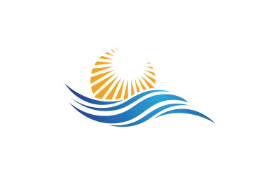 Water ocean wave liquid vector illustration design v.10