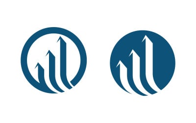 Business Finance concept icon logo illustration design v.14